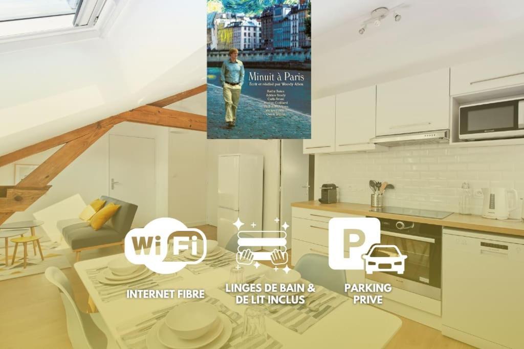 Minuit A Paris - Wifi Fibre/Linge/Parking Daire Châteaubriant Dış mekan fotoğraf
